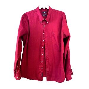 Dockers Men's Button Down Wrinkle Free Stain Defender Dress Shirt Size 3xlt